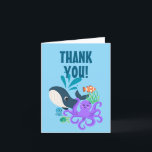 Undersea Friends Birthday Party Danke<br><div class="desc">Ein Spaß unter Wasser Thema danken Ihnen zur Kenntnis.</div>