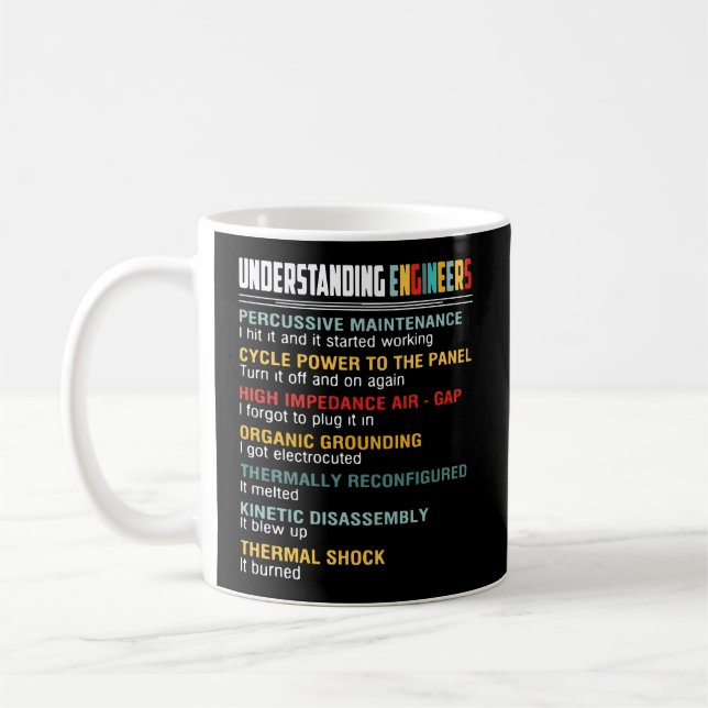 Understanding Engineers Percussive Maintenance Fun Kaffeetasse (Links)