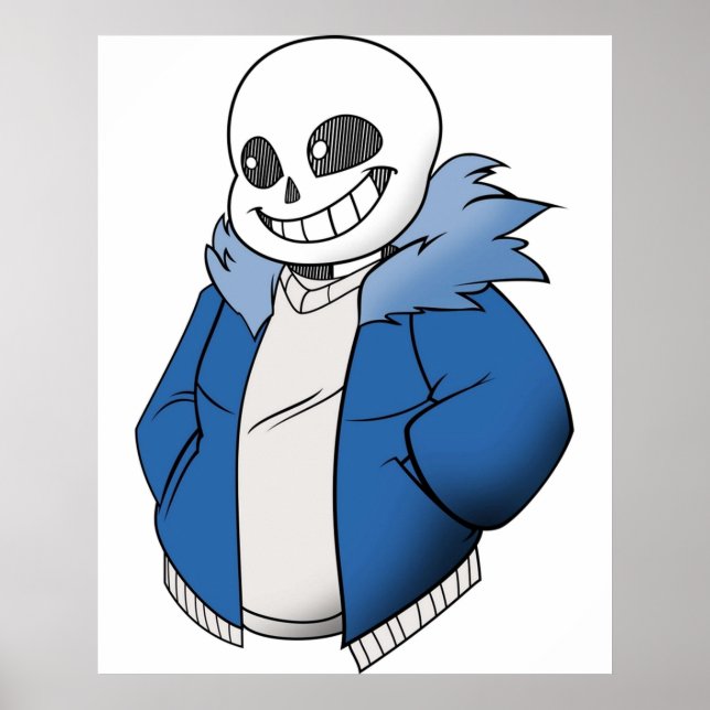 Undertale Sans Vector Poster (Vorne)