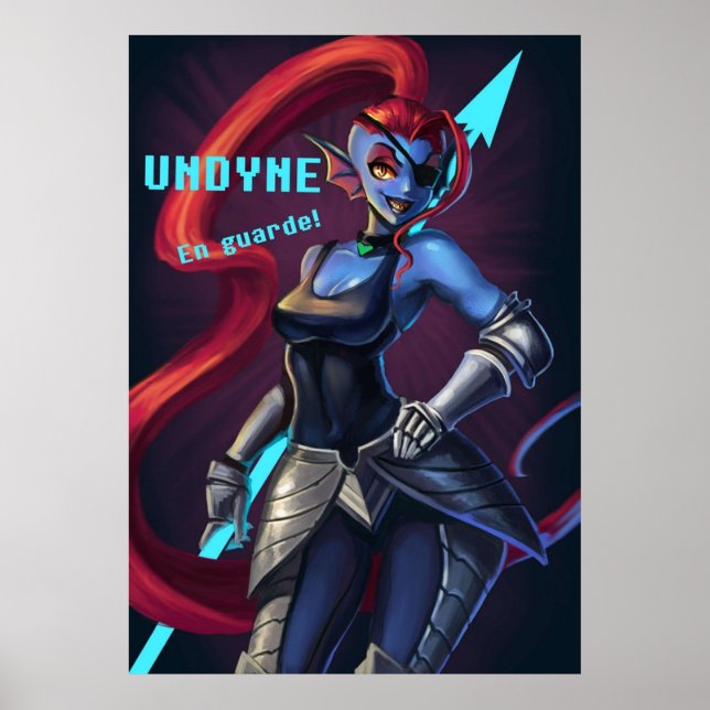 Undertale Undyne Poster (Vorne)