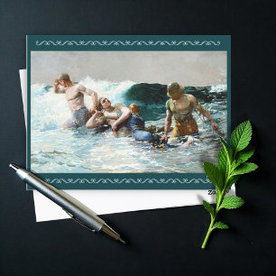 Undertow von Winslow Homer Feiertagspostkarte