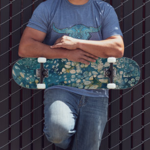 Underwater Abstract Fantasy Skateboard