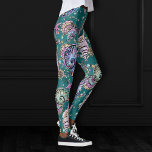 Underwater Aquamarin Luxe | Green Pastel Gold Seas Leggings<br><div class="desc">Einzigartiges tragbares Kunstwerk aus der Kollektion "Underwater Luxe": Elegantes, reichhaltiges Pastellbild unter dem Meeresdesign mit herrlichem Meeresleben und gürtelhaften Ozeanmustern mit einer Touch von Imitaten aus metallischem Gold in Glitzer und Sequins. Dieses feminine, ausgereifte Mischmedium verleiht dem Ganzen den perfekten Pop von Farbe und persönlichem Stil. Für andere Produkte oder...</div>