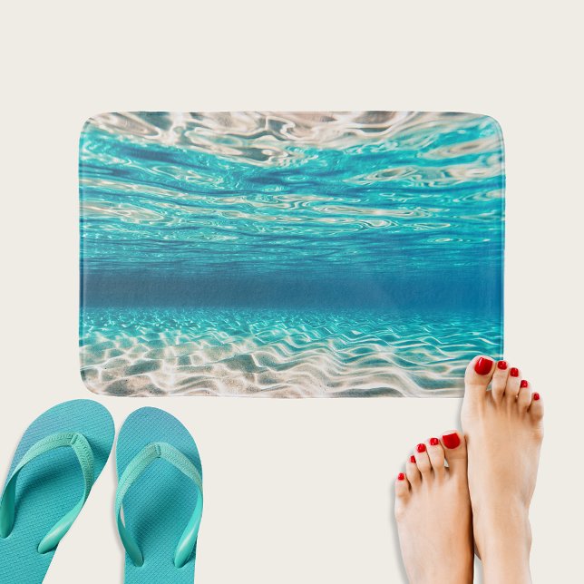 Underwater Beach Sand Mirror Badematte (Von Creator hochgeladen)
