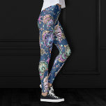 Underwater Blue Luxe | Pastel Gold Seashells Leggings<br><div class="desc">Einzigartiges tragbares Kunstwerk aus der Kollektion "Underwater Luxe": Elegantes, reichhaltiges Pastellbild unter dem Meeresdesign mit herrlichem Meeresleben und gürtelhaften Ozeanmustern mit einer Touch von Imitaten aus metallischem Gold in Glitzer und Sequins. Dieses feminine, ausgereifte Mischmedium verleiht dem Ganzen den perfekten Pop von Farbe und persönlichem Stil. Für andere Produkte oder...</div>