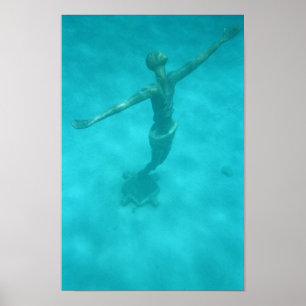 Underwater Christ Poster