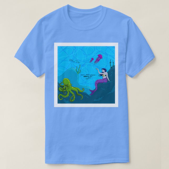 Underwater Ocean Scene T-Shirt (Design vorne)