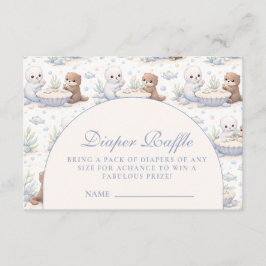 Underwater Sea Creatures Diapper Raffle Begleitkarte