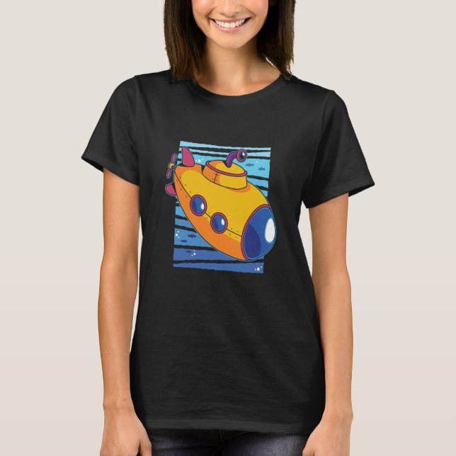 Underwater submarine sea T-Shirt (Vorderseite)