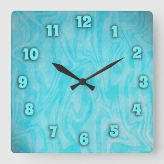 Underwater Time Quadratische Wanduhr