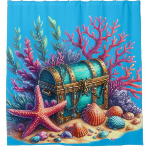 "Underwater Treasure" Duschvorhang