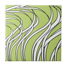 Underwater Wave lime green Fliese