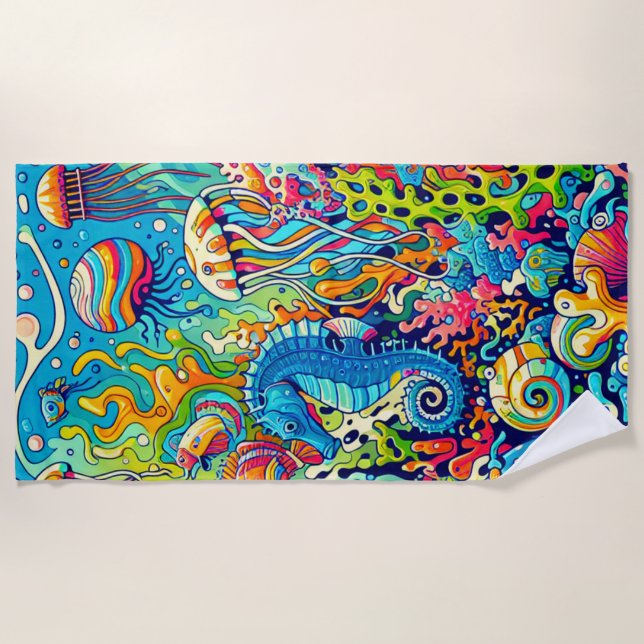 Underwater Wonderland Strandtuch (Vorderseite)