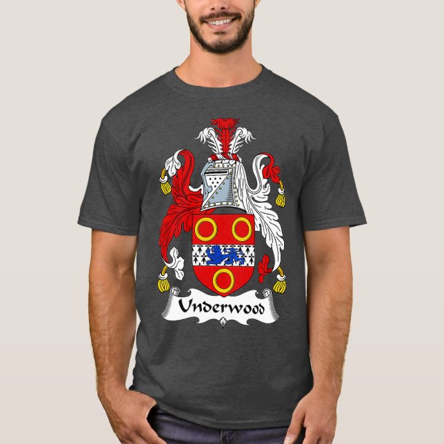 Underwood Coat of Arms  Family Crest T-Shirt (Vorderseite)