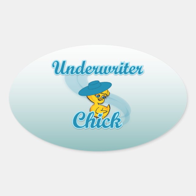 Underwriter Chick #3.png Ovaler Aufkleber (Vorderseite)