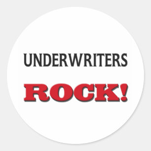 Underwriters Rock Runder Aufkleber