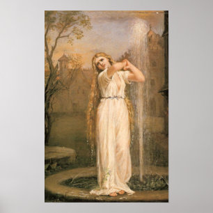 Undine durch John William Waterhouse Poster