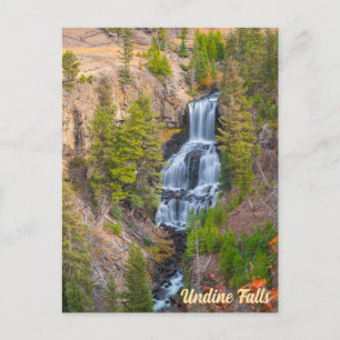 Undine Falls Lava Creek Yellowstone Nationalpark Postkarte