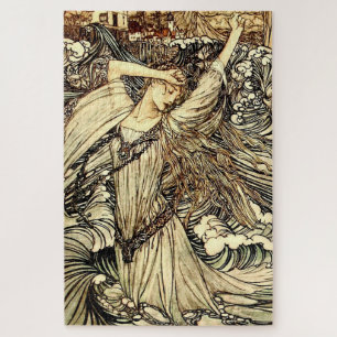 "Undine in the Waves" von Arthur Rackham Puzzle