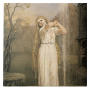 Undine (von John William Waterhouse) Fliese