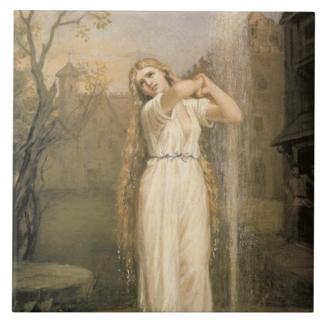 Undine (von John William Waterhouse) Fliese (Vorderseite)