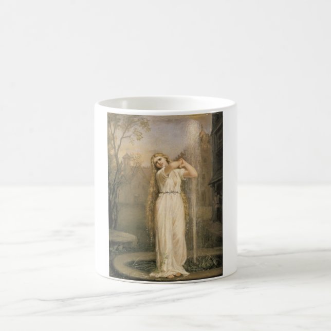 Undine (von John William Waterhouse) Kaffeetasse (Mittel)