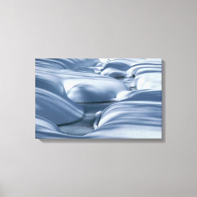 Unduldige Schneebänke und Frostströme 2 Leinwanddruck (Vorderseite)