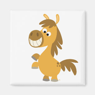 Undurchdringlicher Cartoon Pony Magnet