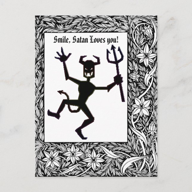 Undurchsichtige Indikation Magickal Fire Devil Pro Postkarte (Vorderseite)