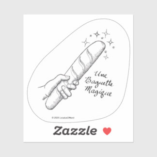 "Une Baguette Magique" Punny French Sticker