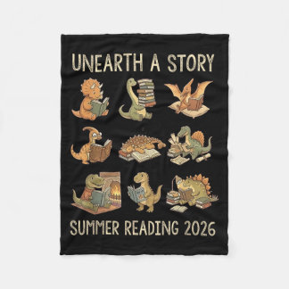 Unearth a Story Summer 2026 Dinosaur Reading Books Fleecedecke