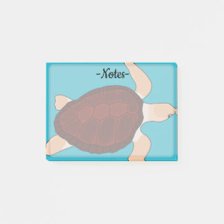 Unechte Karettschildkröte Post-it Klebezettel