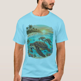 Unechte Karettschildkröten T-Shirt