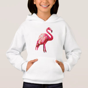 Unechter Pailletten-Rosa-Flamingo Hoodie