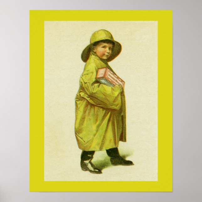 Uneeda Biscuit Rain Boy Ad Poster (Vorne)