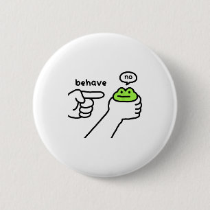 Unehrlicher Frosch Lustiger Frosch Meme Benehmen N Button