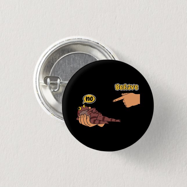 Unehrlicher Frosch Lustiger Frosch Meme Benehmen N Button (Vorne & Hinten)