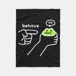 Unehrlicher Frosch Lustiger Frosch Meme Benehmen N Fleecedecke