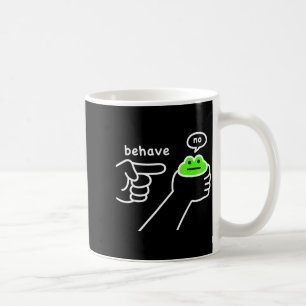 Unehrlicher Frosch Lustiger Frosch Meme Benehmen N Kaffeetasse