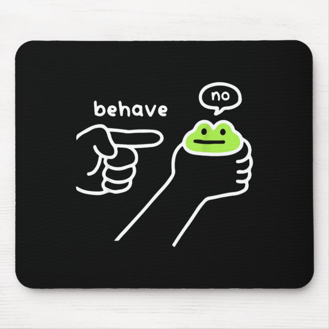 Unehrlicher Frosch Lustiger Frosch Meme Benehmen N Mousepad (Vorne)