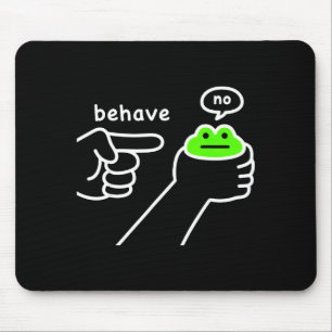 Unehrlicher Frosch Lustiger Frosch Meme Benehmen N Mousepad