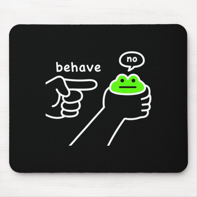 Unehrlicher Frosch Lustiger Frosch Meme Benehmen N Mousepad (Vorne)
