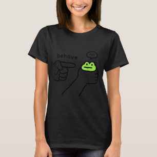 Unehrlicher Frosch Lustiger Frosch Meme Benehmen N T-Shirt