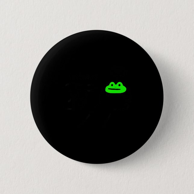 Unehrlicher Frosch Meme Benehmen Kein Lustiger Fro Button (Vorderseite)