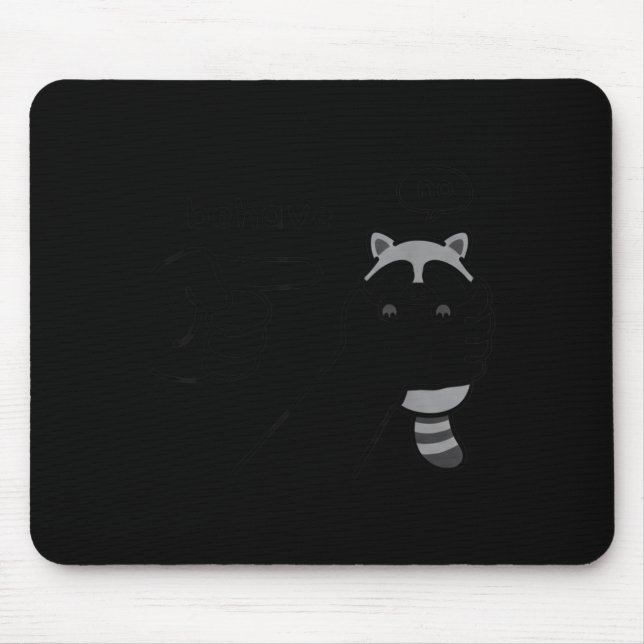 Unehrlicher Waschbär Lustiger Waschbär Meme Benehm Mousepad (Vorne)