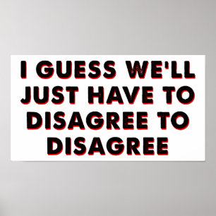 Uneinigkeit über widersprüchliches lustiges Poster