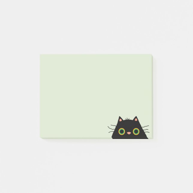 Unelegante Katze Post-it Klebezettel (Vorderseite)