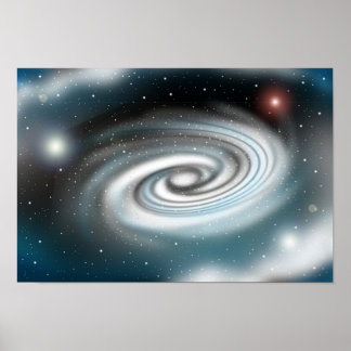 Unendlich expandierende Galaxie. Poster
