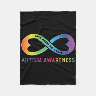 Unendlich Herzinfarkt Liebe Autismus Bewusstsein b Fleecedecke