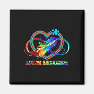 Unendlich Herzinfarkt Liebe Autismus Bewusstsein b Magnet
